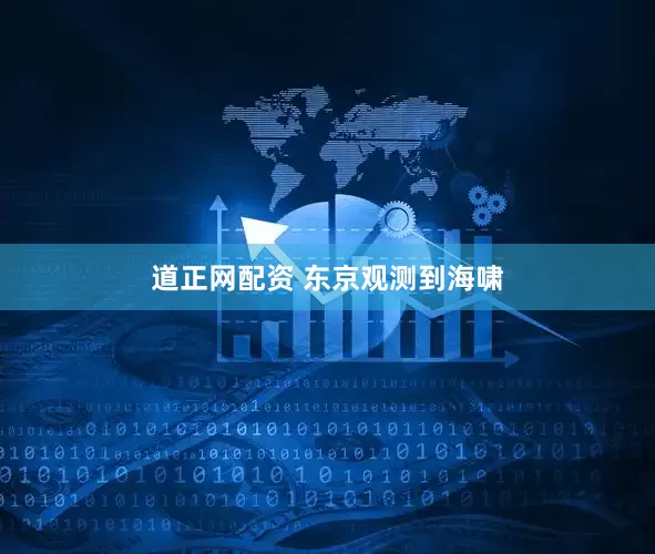 道正网配资 东京观测到海啸